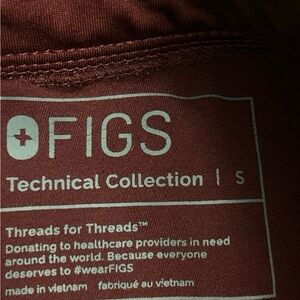 Figs Technical Collection Scrub pants in Deep Brown